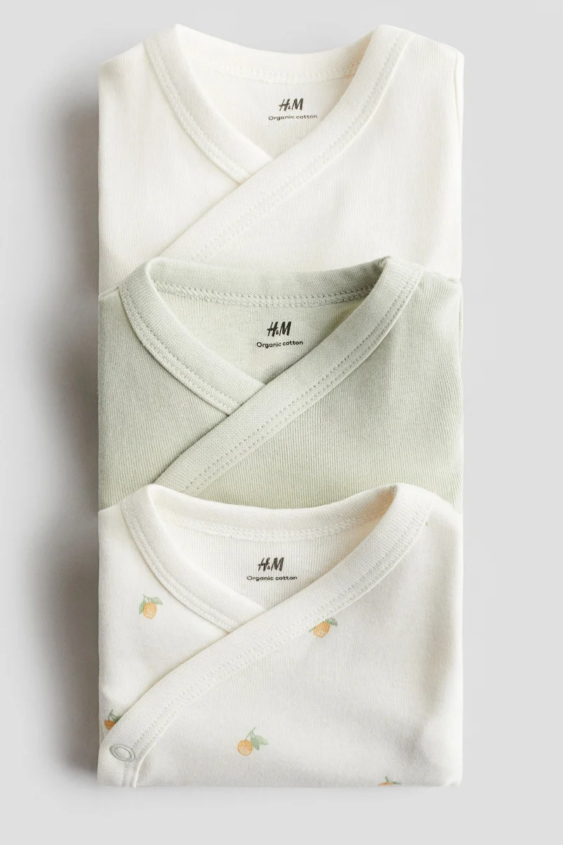 اتش اند ام بودي سوت بأكمام طويلة - عبوة من 3 قطع